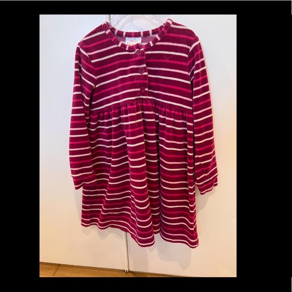 Hanna Anderson velour dress. Size 110/5